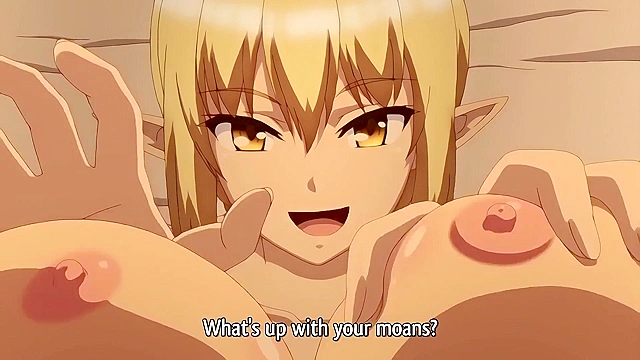 Another World Harem Tales 1 - Triple blowjob with busty warrior girls