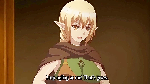 Another World Harem Tales 1 - Triple blowjob with busty warrior girls