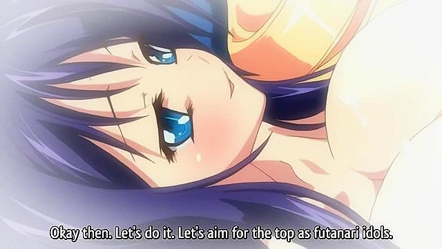 Futanari Idols 1 - Big dicked futanari girls gets jerked off by her futa pop idol friend