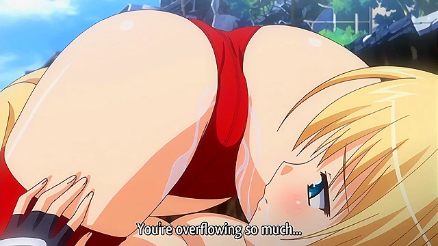 Love 2 Quad 1 - Busty hentai schoolgirl fucked outdoors after footjob