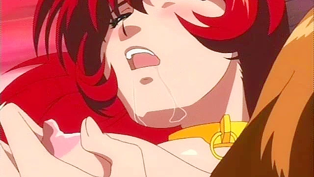 Horny hentai girl gets doggy fucked then a big load on her face and tits