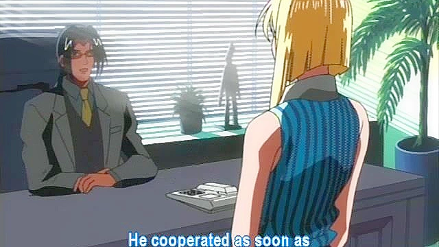 Horny hentai girl gets doggy fucked then a big load on her face and tits