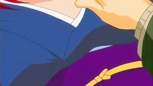 Horny hentai girl gets doggy fucked then a big load on her face and tits