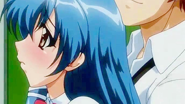 Flaming Impregnating Classmate 1 - Busty hentai schoolgirl gives a boobjob in the grass near school