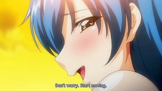 Flaming Impregnating Classmate 1 - Busty hentai schoolgirl gives a boobjob in the grass near school