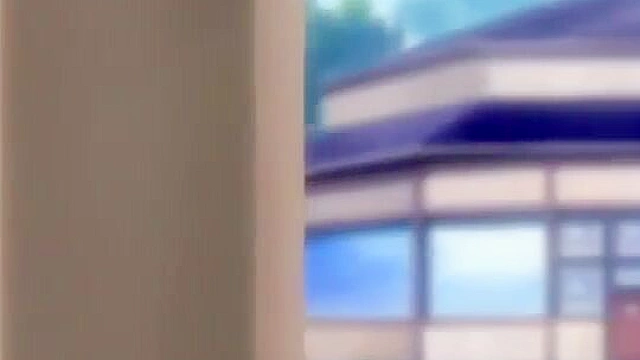 Flaming Impregnating Classmate 1 - Busty hentai schoolgirl gives a boobjob in the grass near school
