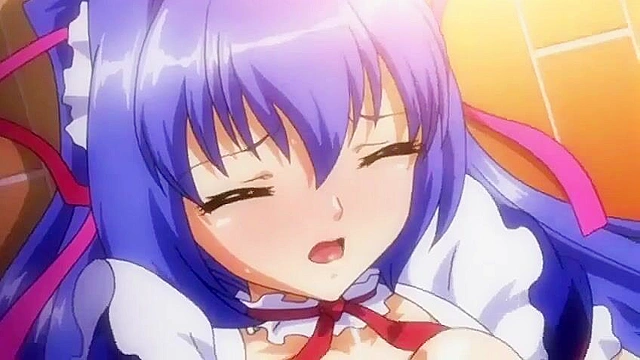 Flaming Impregnating Classmate 1 - Busty hentai schoolgirl gives a boobjob in the grass near school