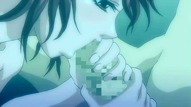 Hentai senpai gives a sloppy underwater blowjob and spa fuck