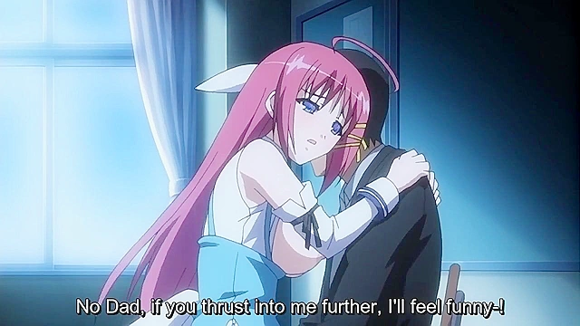 Busty redhead schoolgirl gives a dork a handjob after school in the equipment room