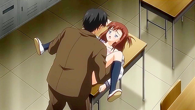 JK to Lewd Teacher 4 ep1 - Bitchy hentai schoolgirl is caught masturbating and is fucked by teacher