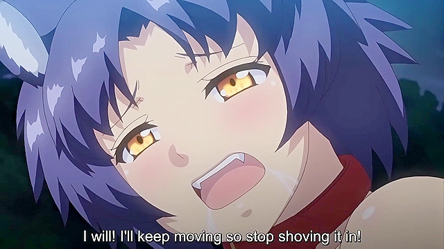 Hanako of the Bathroom 3 - Doggirl spirit is fucked hard by magic hentai cock