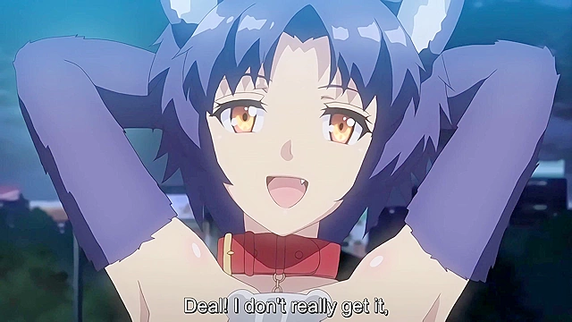 Hanako of the Bathroom 3 - Doggirl spirit is fucked hard by magic hentai cock