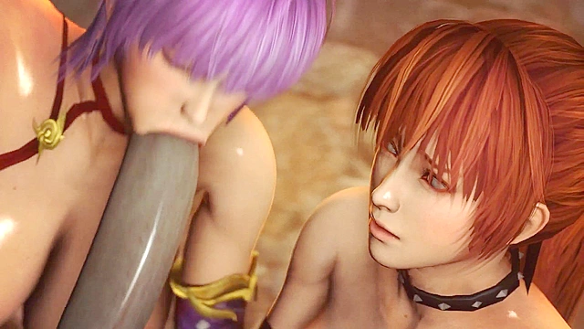 Busty friends gets ass fucked by demons in 3d hentai hell