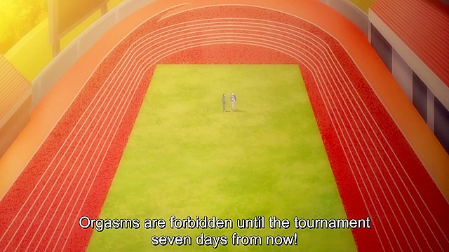 Track and Field Onaholes 2 - Busty students get their ass stretched to run faster