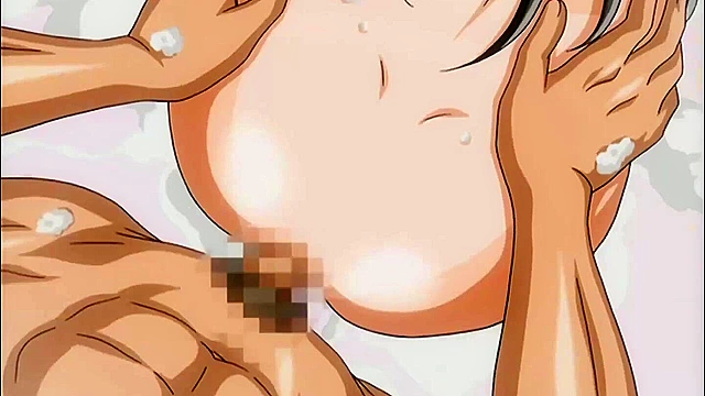 Color of Sky, Color of Water 2 - Busty anime schoolgirl is fucked on the beach