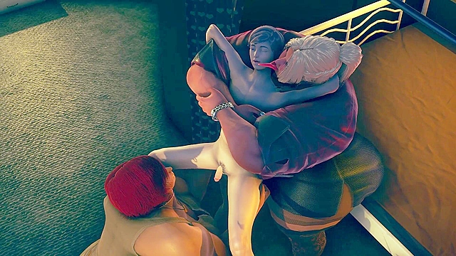 The Ritual Part One By LuckyLynx - Short guy is blown by new bosses - huge muscular women