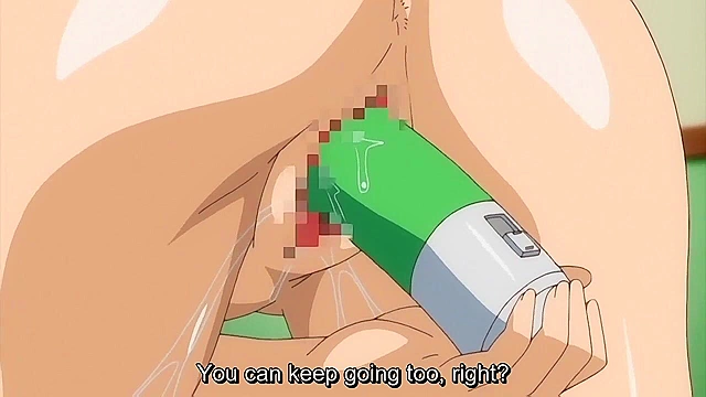 Cute anime catgirl blows a guys cock and then slurps up the cum