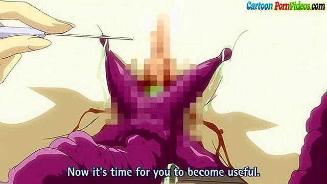 Virgin sex slaves get all their holes destroyed by tentacles to harvest milk