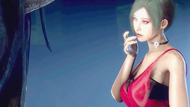 Resident Evil Another Day - Ada Wong is gangbanged by zombie tentacles