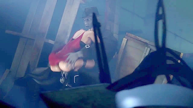 Resident Evil Another Day - Ada Wong is gangbanged by zombie tentacles