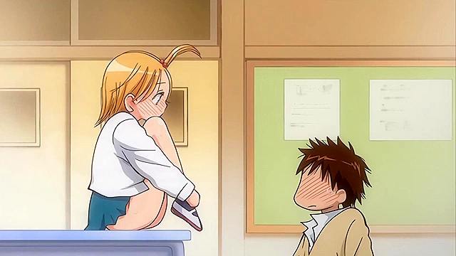 After School Nyan Nyan - Curious hentai schoolgirl asks student to masturbate and fuck