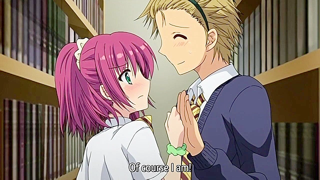 Momoiro Milk 2 - Bad student cums on hentai schoolgirl in library