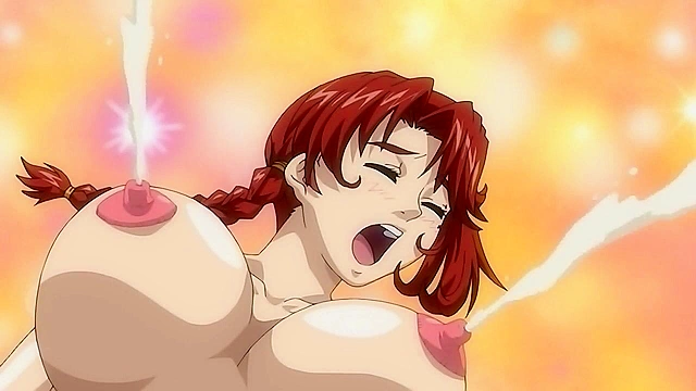 Busty redheaded wife gets her holes fucked by dirty old hentai men