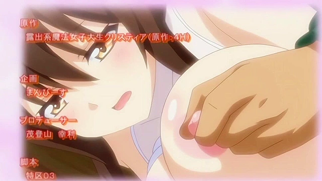 Exhibitionist Magical College Girl Crystear 1 - Busty magical girl creampied in public