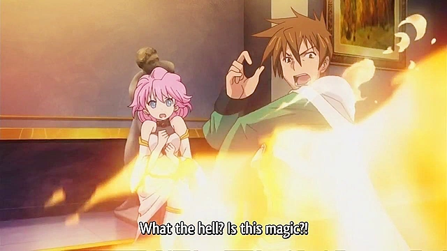 Rance Quest for Hikari 4 - Busty hentai princess pounds her pussy down on cock