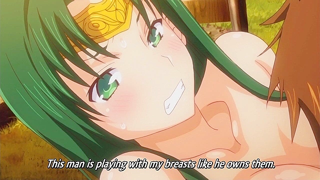 Rance Quest for Hikari 4 - Busty hentai princess pounds her pussy down on cock