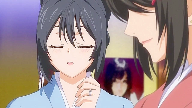 Secret Hot Spring Tour 2 - Hairy pussy anime schoolgirl gets fucked while loser watches