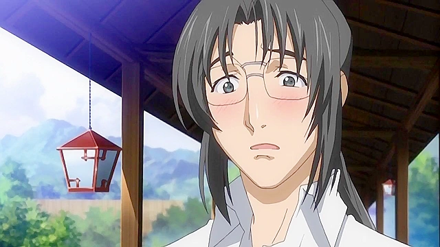 Secret Hot Spring Tour 2 - Hairy pussy anime schoolgirl gets fucked while loser watches