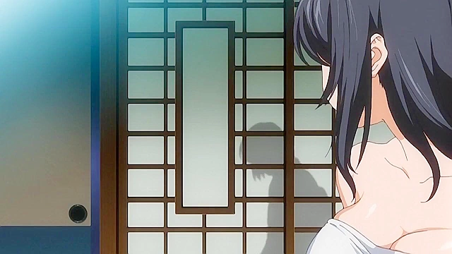 Secret Hot Spring Tour 2 - Hairy pussy anime schoolgirl gets fucked while loser watches