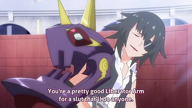 Hot anime babes fight on the beach until their bikinis get ripped off