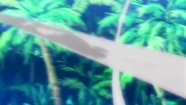 Hot anime babes fight on the beach until their bikinis get ripped off