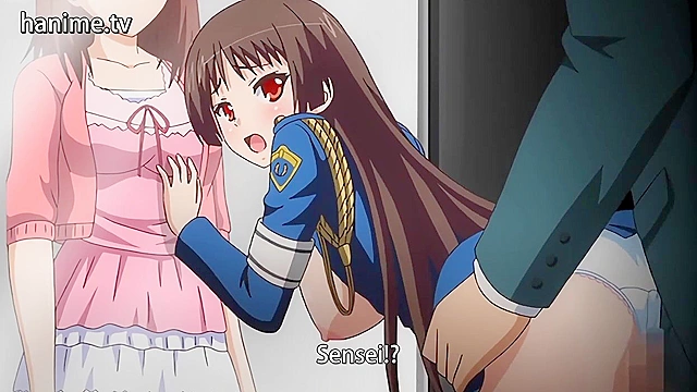 Lewd Teacher 4 feat Giin Sensei 2 - Hentai teacher fucks busty teen in cop uniform