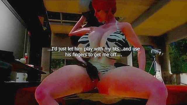 Reparations - Redneck girl with huge tits gets her first black dick in the trailer