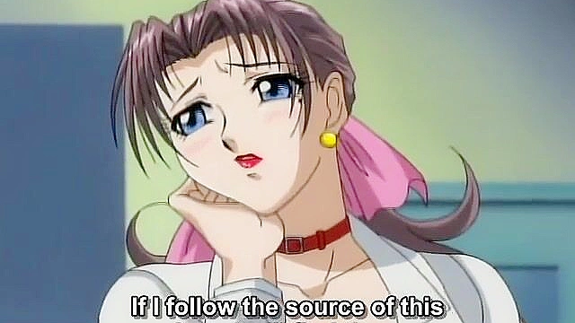 Busty hentai slut gets her pussy and ass fucked at the same time while sucking a dick