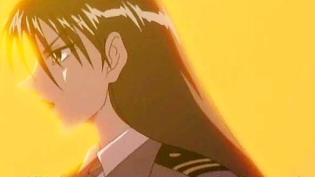 Busty hentai slut gets her pussy and ass fucked at the same time while sucking a dick