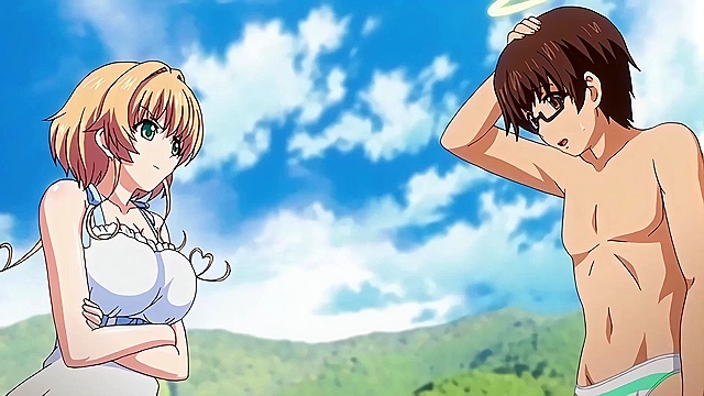 Nuki Doki! Revolution 4 - Cute angel gets her hentai asshole fucked deep doggy style