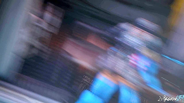 Cyber-Fuck 1 - Samus Aran gets her 3D animated pussy destroyed by big monster cocks