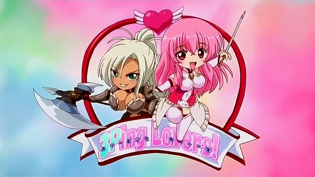 3Ping Lovers! - Shooting all his cum inside the bodies of sexy female guardians