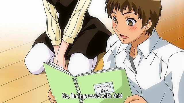 Bust to Bust 1 - Busty hentai schoolgirl virgin wants to draw and fuck real dicks