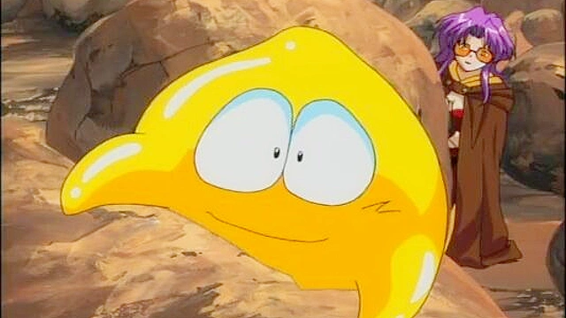 Purple haired anime girl is having sex in the dark forest with a boy and has a huge climax