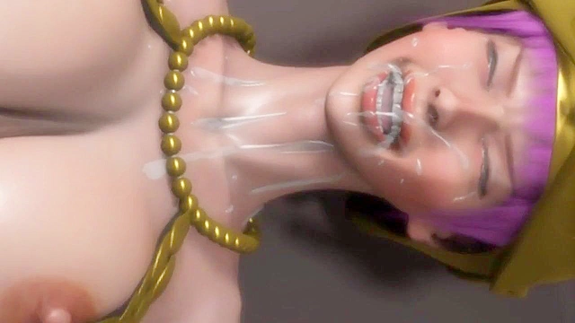 Busty warrior Rebecca from One Piece is spread open and fucked