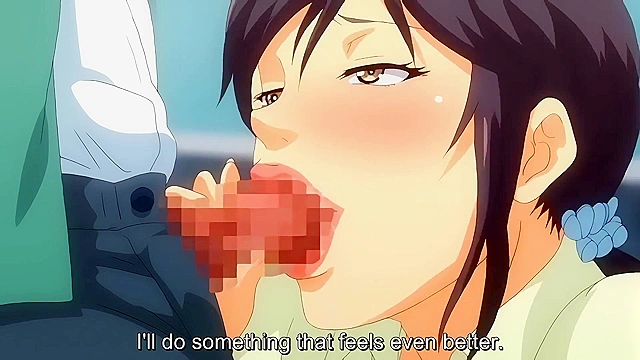 Melty Orgasm - Hentai aunt with huge tits teaches virgin nephew how to fuck