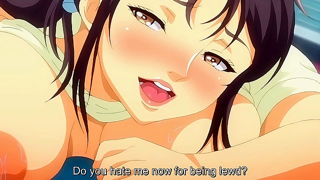 Melty Orgasm - Hentai aunt with huge tits teaches virgin nephew how to fuck