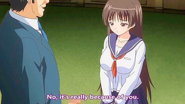 JK to Ero Giin Sensei 2 - Dirty teacher fucks anime schoolgirl in the public bathroom