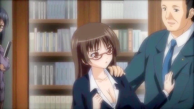 JK to Ero Giin Sensei 2 - Dirty teacher fucks anime schoolgirl in the public bathroom