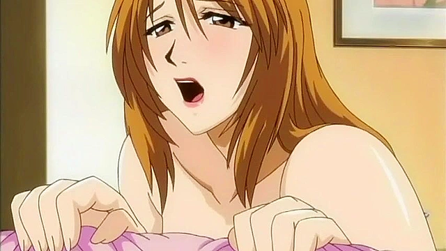 Dirty teacher fucks one of his busty anime students in her bedroom